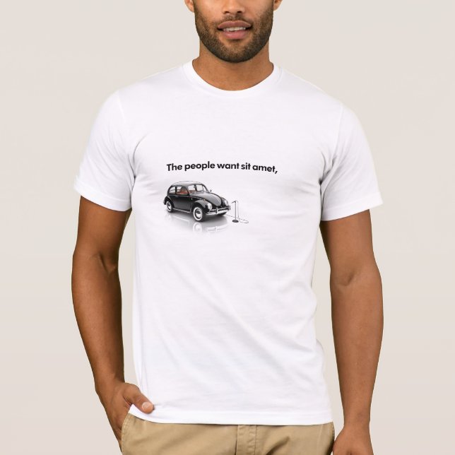 T-tröjamall - 1 fodrar tee shirt (Framsida)