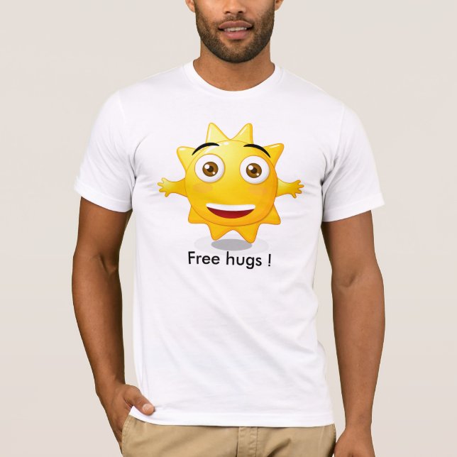T-tröjamanen frigör kramar! tee shirt (Framsida)