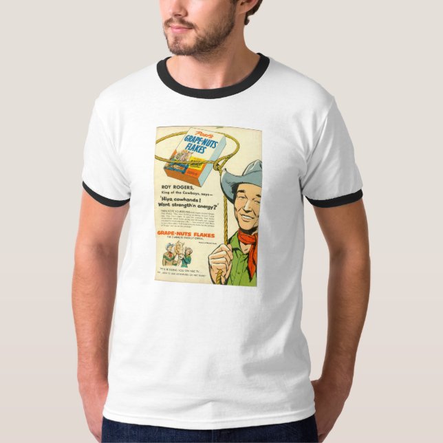 T-tröjaROY ROGERS 1953 sädes- annonsering T-shirt (Framsida)
