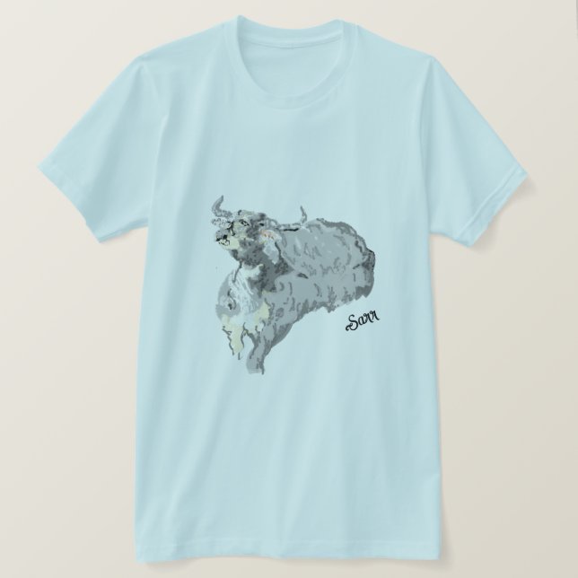 T-tröjor: buffel t shirt (Design framsida)