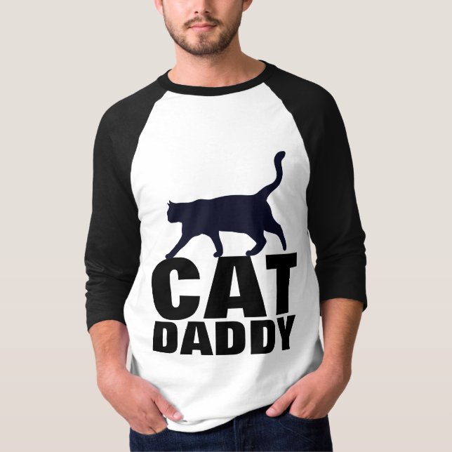 T-tröjor, CAT-DADDY (PAPPA) T Shirt (Framsida)