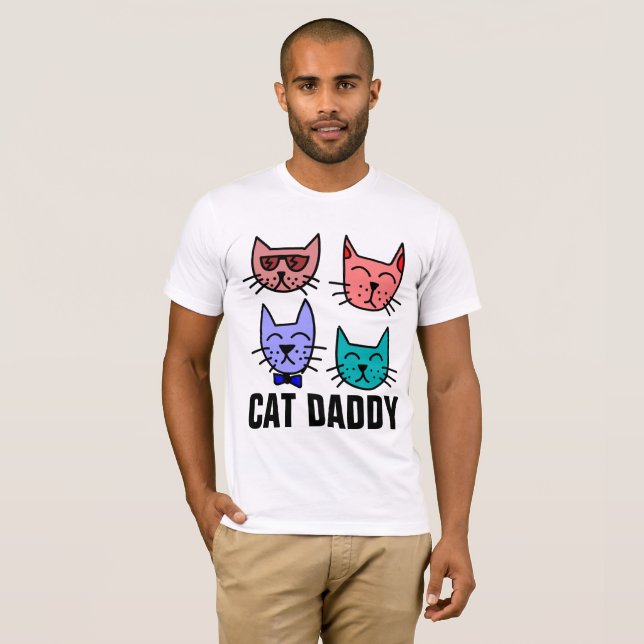 T-tröjor, CAT-DADDY (PAPPA) Tee (Hel framsida)