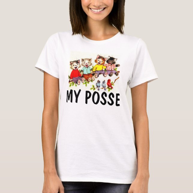 T-tröjor för CAT-POSSE T Shirt (Framsida)