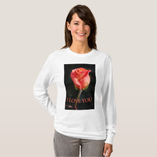 T-tröjor för kvinnor i kärlek ro t shirt