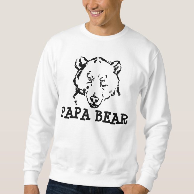 T-tröjor för Pappa, PAPPA BEAR Sweatshirt (Framsida)