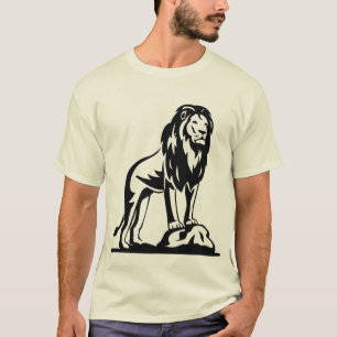 T-tröjor lejona ansikte t shirt