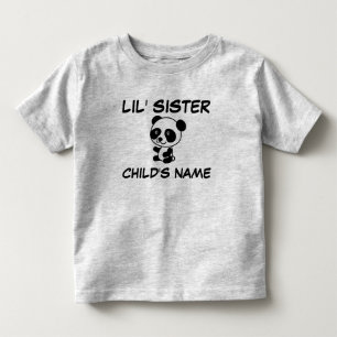 T-tröjor med LITE SISTER-Personlig T Shirt