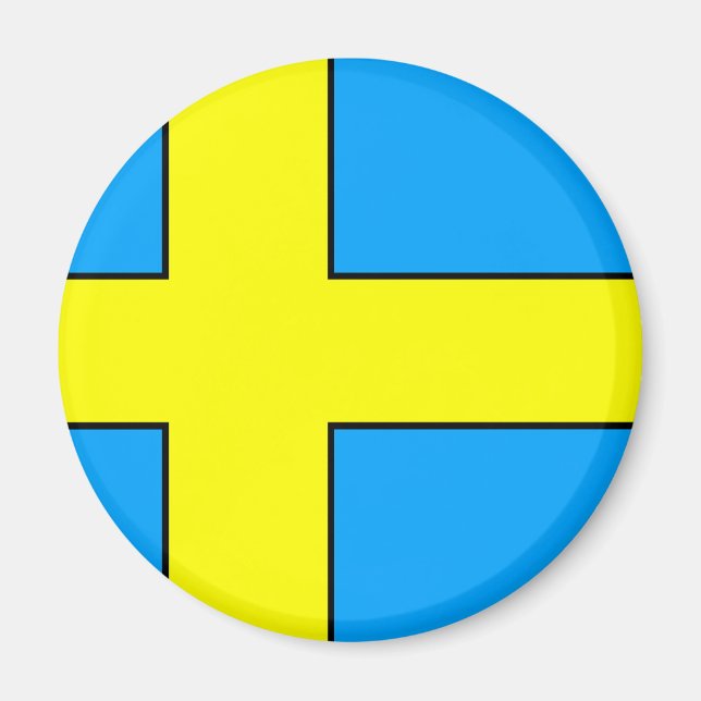 T-tröjor och Flagga av sverige Magnet (Framsidan)