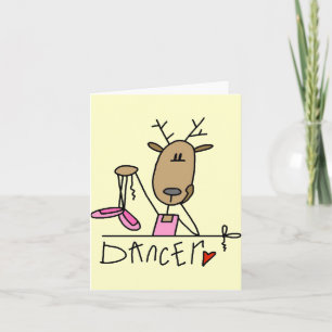 T-tröjor och gåvor av dansare Reindeer Helgkort
