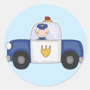 T-tröjor och gåvor för polisen runt klistermärke