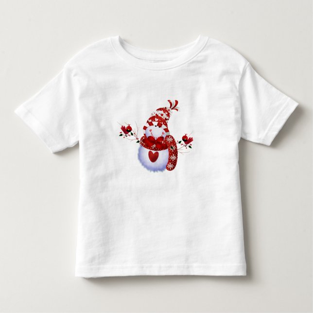 T-tröjor och gåvor från Berry Cute Snögubbe T Shirt (Framsida)