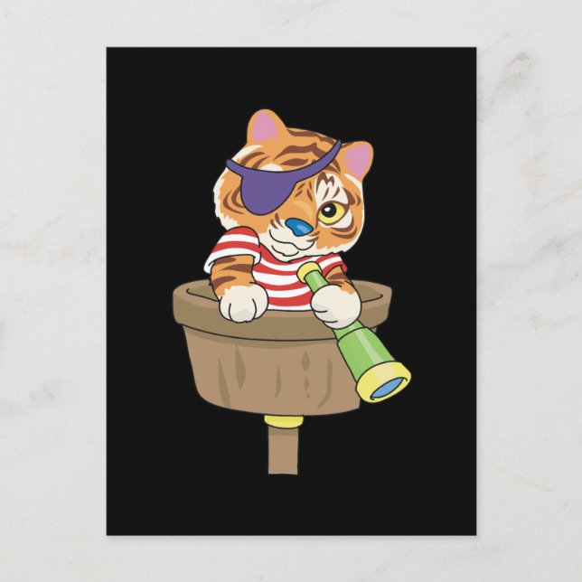 T-tröjor och presenter av Cat Pirat Vykort (Framsida)