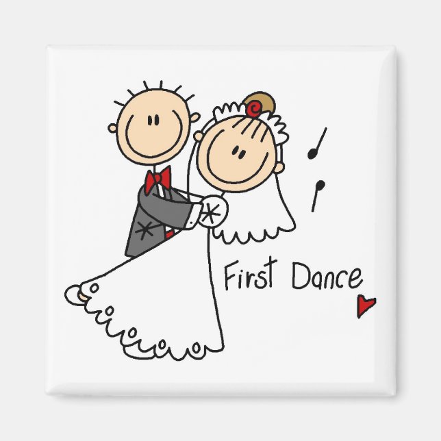T-tröjor och presenter av typen Bride and Groom Fi Magnet (Framsidan)
