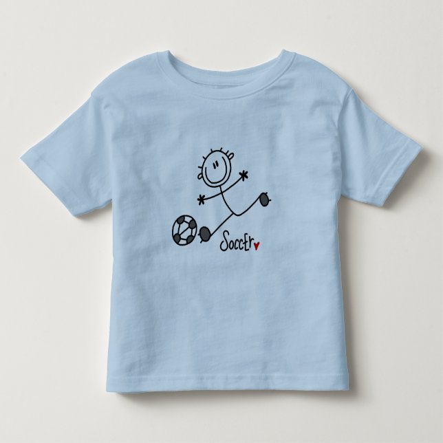 T-tröjor och presenter för fotboll, Stick figur Tee Shirt (Framsida)