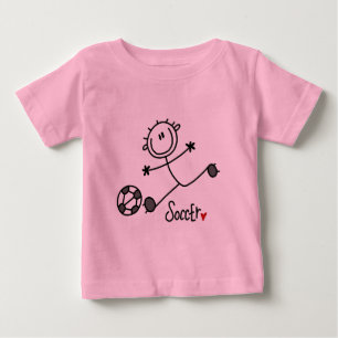 T-tröjor och presenter för fotboll, Stick figur Tee Shirt