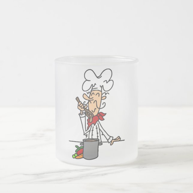 T-tröjor och presenter för soppa Chef Frostad Glasmugg (Center)