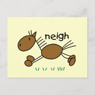 T-tröjor och presenter för stick figur vykort