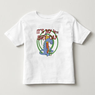 T-tröjor och presenter från Dinosaur 4e födelsedag T Shirt