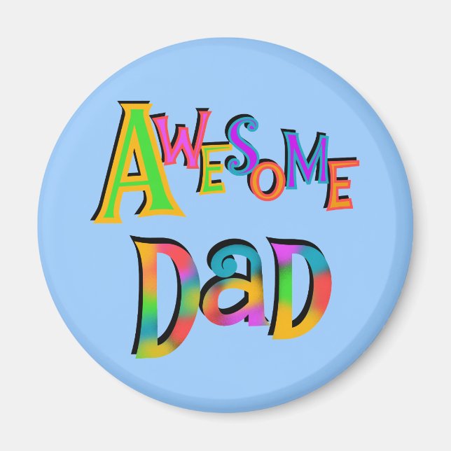 T-tröjor och presenter från fantastisk Pappa Magnet (Framsidan)