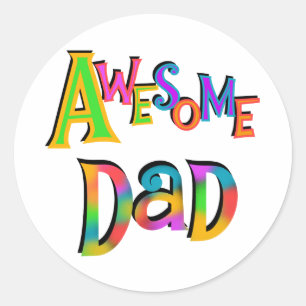 T-tröjor och presenter från fantastisk Pappa Runt Klistermärke