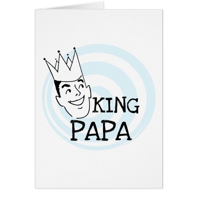 T-tröjor och presenter från kung Pappa Hälsningskort (Framsidan)
