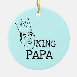 T-tröjor och presenter från kung Pappa Julgransprydnad Keramik