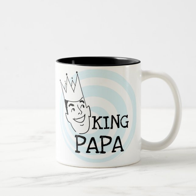 T-tröjor och presenter från kung Pappa Två-Tonad Mugg (Höger)