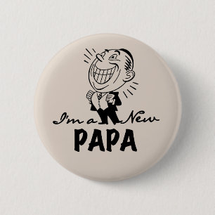 T-tröjor och presenter från Pappa som ler Knapp