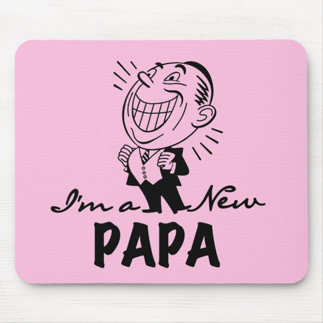 T-tröjor och presenter från Pappa som ler Musmatta (Framsidan)