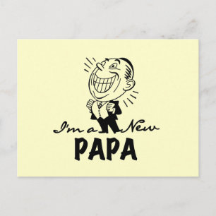 T-tröjor och presenter från Pappa som ler Vykort