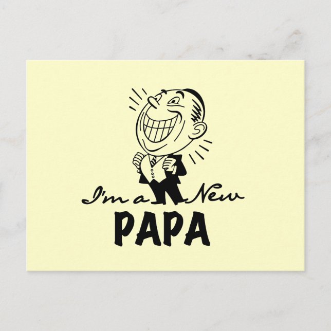 T-tröjor och presenter från Pappa som ler Vykort (Framsida)