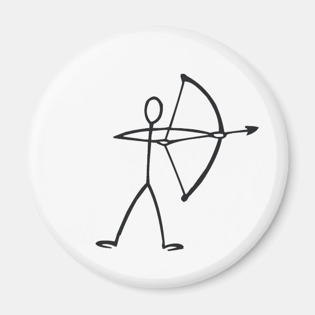T-tröjor och presenter från stick figur-arkern. magnet (Framsidan)