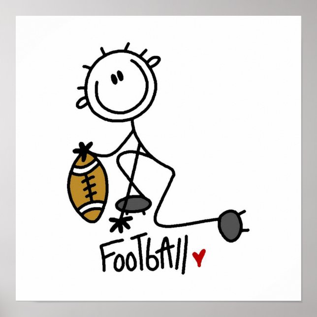 T-tröjor och presenter från Stick figur Basic Foot Poster (Framsidan)