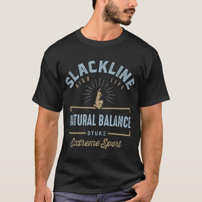 T-tröjor, slackline tee shirt (Framsida)