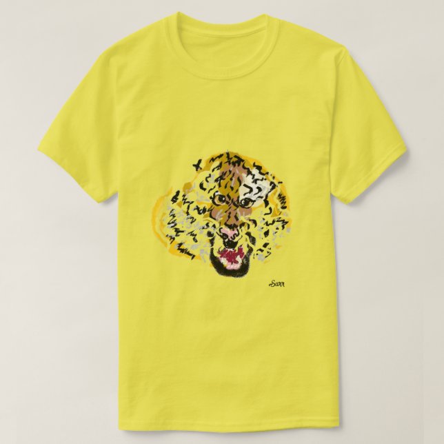 T-tröjor: Vild av tigern T Shirt (Design framsida)
