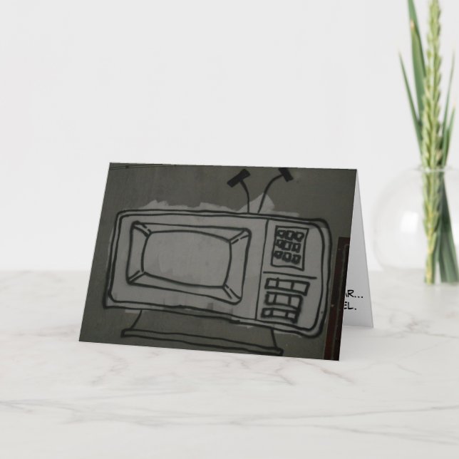 ’T.V. Graffiti’ Birthday Card Kort (Framsida)