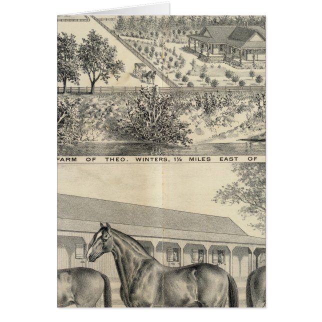 T Winters-servergrupp Hälsningskort (Framsidan)