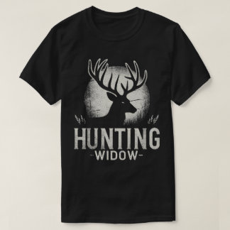 TA114 Funny Hjort Hunting Widow Långärmad T-Shirt