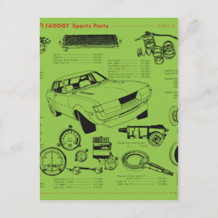 TA22 Poster av Celica Tosco-delar Vykort