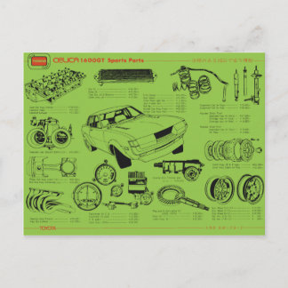 TA22 Poster av Celica Tosco-delar Vykort