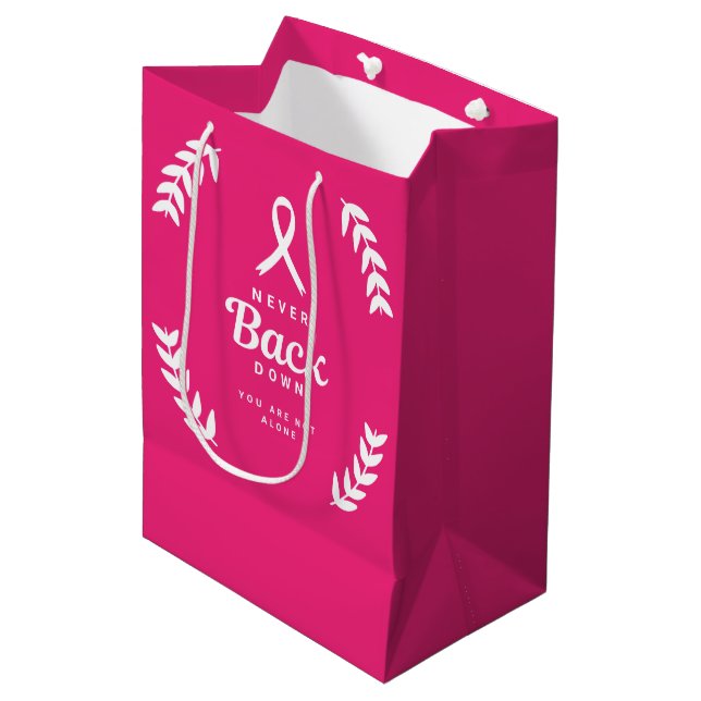 Ta Aldrig Ett Steg Tillbaka | Rosa Och Vita Vårdpa (Framsidan Vinklad)