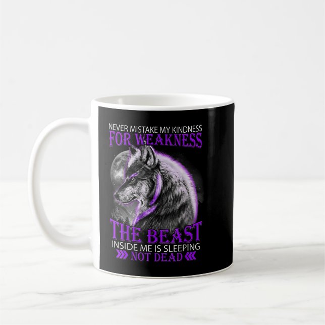 Ta aldrig min vänlighet för svaghet kaffemugg (Vänster)