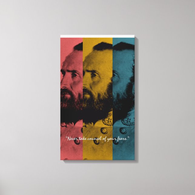 Ta aldrig råd av dina rädslor canvastryck (Framsida)