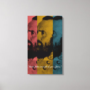 Ta aldrig råd av dina rädslor canvastryck