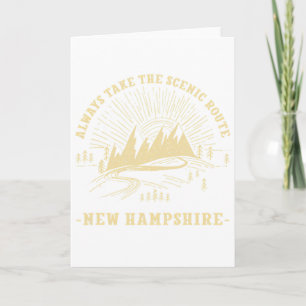 Ta alltid den natursköna rutten New Hampshire vand Kort