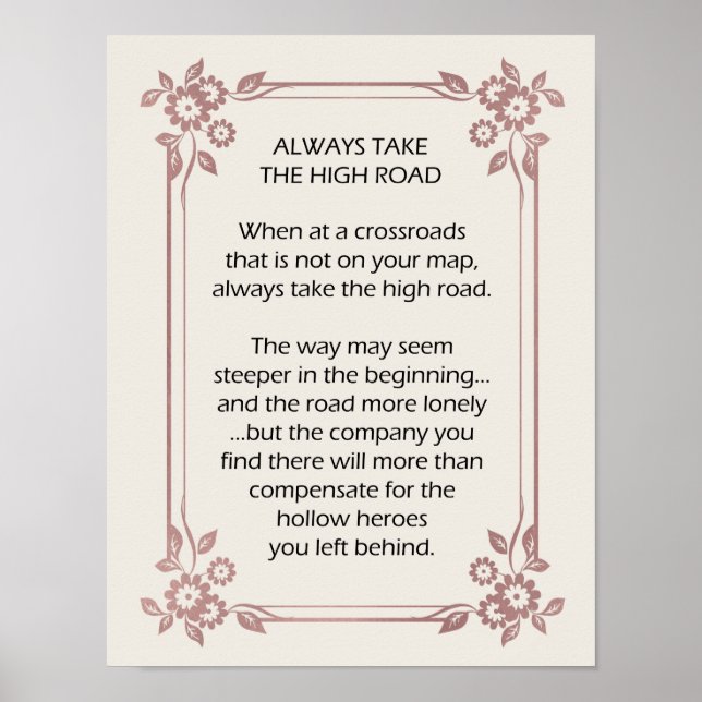 Ta alltid med dig drivkraften på hög väg poster (Framsidan)