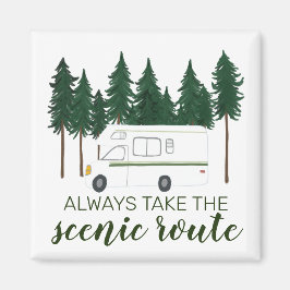 TA ALLTID SCENIC ROUTE:S flygfärd. Magnet