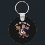 Ta America Byck Donald Trump 4:e juli Dinosau Nyckelring<br><div class="desc">Ta America Byck Donald Trump 4:e juli Dinosaur USA flagga</div>
