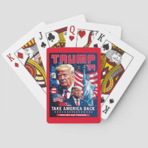 Ta Amerika tillbaka Patriotic Trump 2024 Poker-kor