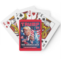 Ta Amerika tillbaka Patriotic Trump 2024 Poker-kor
